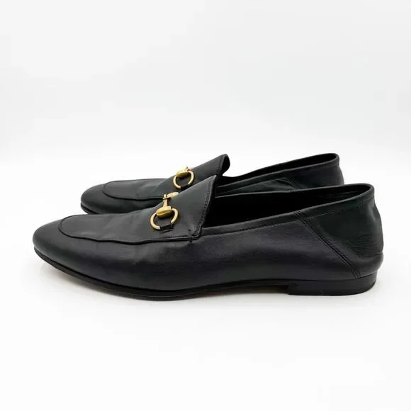 Gucci Horsebit Brixton Loafers Collapsable Heel Black Leather US Men’s 9 - Picture 5 of 14